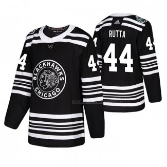 Maillot Hockey Chicago Blackhawks Jan Rutta 2019 Winter Classic Noir