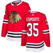 Maillot Hockey Chicago Blackhawks Tony Esposito Domicile Authentique Rouge