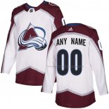 Maillot Hockey Colorado Avalanche Personnalise Road Authentique Blanc