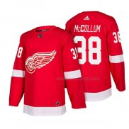 Maillot Hockey Detroit Red Wings Tom Mccollum Authentique Domicile 2018 Rouge