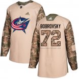 Maillot Hockey Enfant Columbus Blue Jackets Sergei Bobrovsky Authentique 2017 Veterans Day Camouflage