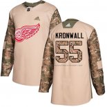 Maillot Hockey Enfant Detroit Red Wings Niklas Kronwall Authentique 2017 Veterans Day Camouflage