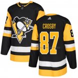 Maillot Hockey Enfant Pittsburgh Penguins Sidney Crosby Noir Domicile Authentique Noir