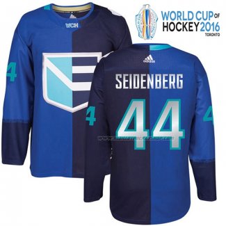 Maillot Hockey Europa Dennis Seidenberg Premier 2016 World Cup Bleu