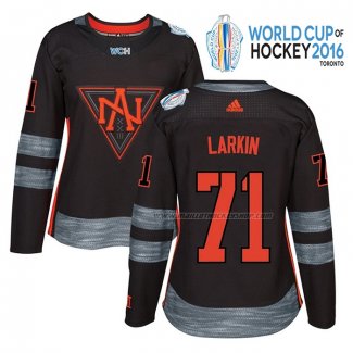 Maillot Hockey Femme America del Norte Dylan Larkin Premier 2016 World Cup Noir