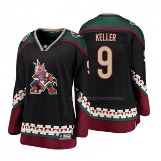 Maillot Hockey Femme Arizona Coyotes Clayton Keller Heritage Alterner Breakaway Noir