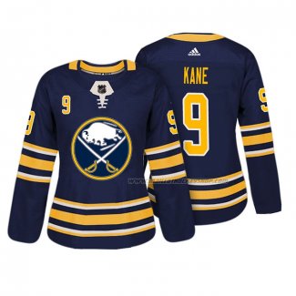 Maillot Hockey Femme Buffalo Sabres Evander Kane Authentique Joueur Bleu