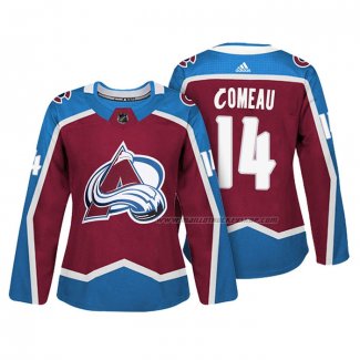 Maillot Hockey Femme Colorado Avalanche Blake Comeau Authentique Joueur Maroon