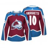 Maillot Hockey Femme Colorado Avalanche Sven Andrighetto Authentique Joueur Maroon