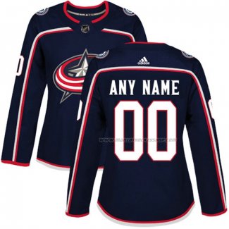 Maillot Hockey Femme Columbus Blue Jackets Personnalise Bleu