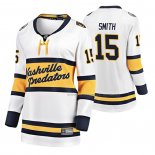 Maillot Hockey Femme Nashville Predators Craig Smith Breakaway Joueur 2020 Winter Classic Blanc