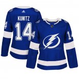 Maillot Hockey Femme Tampa Bay Lightning Chris Kunitz Authentique Joueur Bleu
