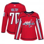 Maillot Hockey Femme Washington Capitals Braden Holtby Domicile Authentique Joueur Rouge