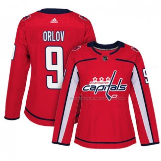 Maillot Hockey Femme Washington Capitals Dmitry Orlov Domicile Authentique Joueur Rouge