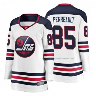 Maillot Hockey Femme Winnipeg Jets Mathieu Perreault Heritage Breakaway Blanc