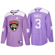 Maillot Hockey Florida Panthers Keith Yandle 2018 Fights Cancer Volet