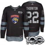 Maillot Hockey Florida Panthers Shawn Thornton 1917-2017 100th Anniversaire Noir