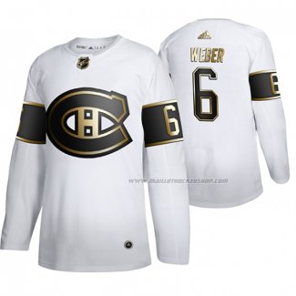 Maillot Hockey Golden Edition Montreal Canadiens Shea Weber Authentique Blanc