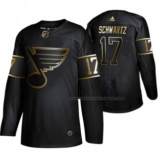 Maillot Hockey Golden Edition St. Louis Blues Jaden Schwartz Authentique Noir