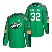 Maillot Hockey Minnesota Wild Alex Stalock 2018 Dia de San Patricio Vert