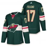 Maillot Hockey Minnesota Wild Marcus Foligno Authentique Domicile 2018 Vert