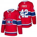 Maillot Hockey Montreal Canadiens Byron Froese Authentique Domicile 2018 Rouge