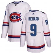 Maillot Hockey Montreal Canadiens Maurice Richard Authentique 2017 100 Classic Blanc