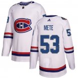 Maillot Hockey Montreal Canadiens Victor Mete Authentique 2017 100 Classic Blanc