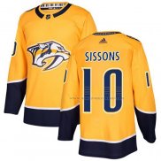 Maillot Hockey Nashville Predators Colton Sissons Domicile Authentique Jaune