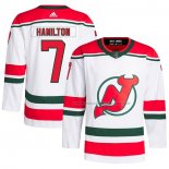 Maillot Hockey New Jersey Devils Dougie Hamilton Authentique 2022-23 Blanc