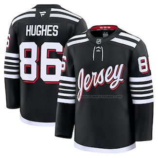 Maillot Hockey New Jersey Devils Jack Hughes Alterner Noir