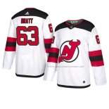 Maillot Hockey New Jersey Devils Jesper Bratt Authentique Exterieur Blanc