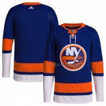 Maillot Hockey New York Islanders Blank Domicile Authentique Bleu