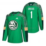 Maillot Hockey New York Islanders Thomas Greiss 2018 Dia de San Patricio Vert