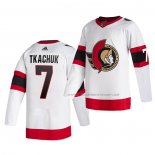 Maillot Hockey Ottawa Senators Brady Tkachuk Exterieur Authentique Blanc