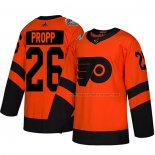 Maillot Hockey Philadelphia Flyers Brian Propp Authentique 2019 Stadium Series Orange