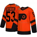 Maillot Hockey Philadelphia Flyers Shayne Gostisbehere Authentique 2019 Stadium Series Orange