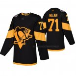 Maillot Hockey Pittsburgh Penguins Evgeni Malkin Authentique 2019 Stadium Series Noir