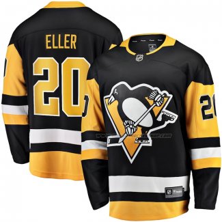 Maillot Hockey Pittsburgh Penguins Lars Eller Domicile Breakaway Noir