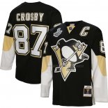 Maillot Hockey Pittsburgh Penguins Sidney Crosby Mitchell & Ness Big & Tall 2008 Blue Line Noir