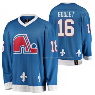 Maillot Hockey Quebec Nordiques Michel Goulet Heritage Vintage Replica Bleu