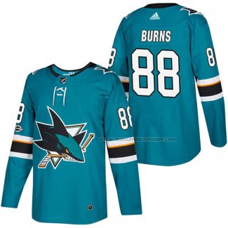 Maillot Hockey San Jose Sharks Brent Burns Authentique Domicile 2018 Vert