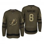 Maillot Hockey San Jose Sharks Joe Pavelski 2018 Salute To Service Vert Militar