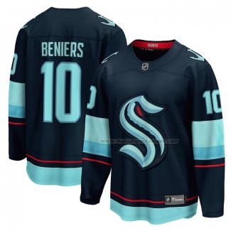 Maillot Hockey Seattle Kraken Matty Beniers Premier Breakaway Bleu