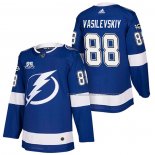 Maillot Hockey Tampa Bay Lightning Andrei Vasilevskiy Authentique Domicile 2018 Bleu