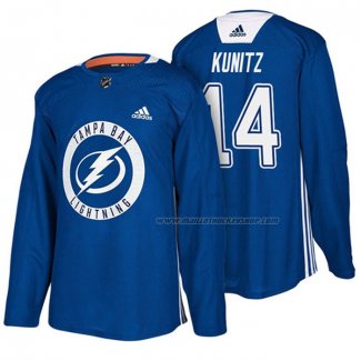 Maillot Hockey Tampa Bay Lightning Chris Kunitz New Season Practice Bleu