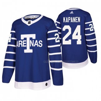 Maillot Hockey Toronto Maple Leafs Kasperi Kapanen Throwback Authentique Bleu