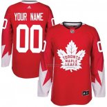 Maillot Hockey Toronto Maple Leafs Personnalise Canada Authentique Rouge