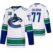 Maillot Hockey Vancouver Canucks Nikolay Goldobin 2019-20 Exterieur Authentique Blanc