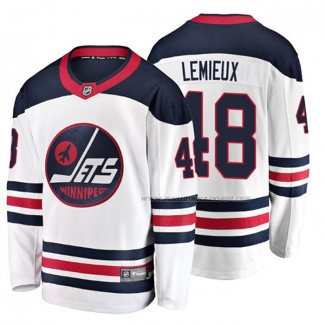 Maillot Hockey Winnipeg Jets Brendan Lemieux Heritage Breakaway Blanc